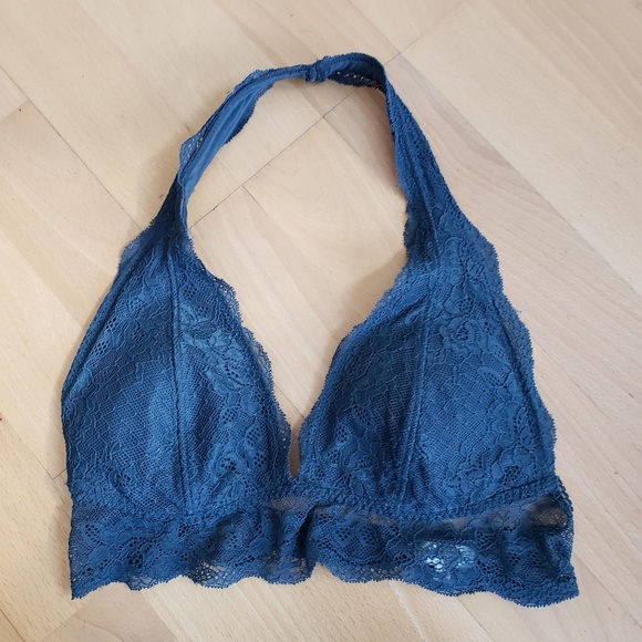 Abercrombie & Fitch Other - Abercrombie & Fitch Blue Lace Halter Top Bralette